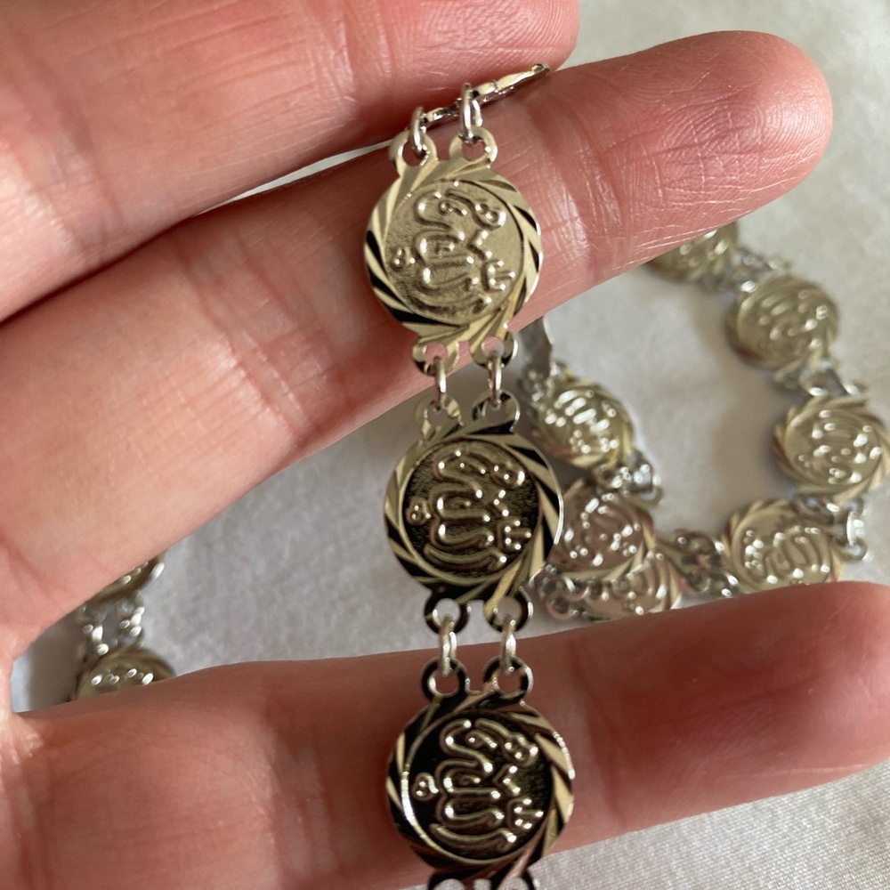 059)Stainless Steel Arabic letters necklace